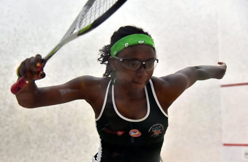 Fifteen-year-old Makeda Harding charges during one of her matches at last year’s Junior CASA.