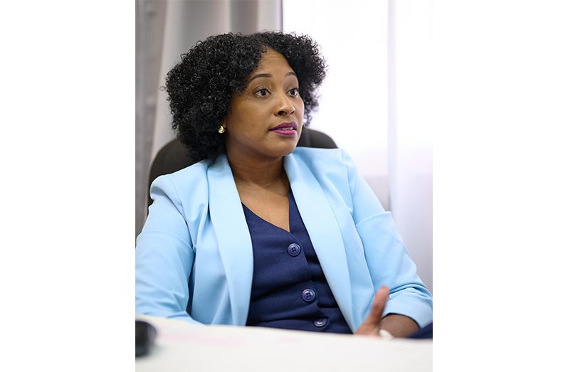 Katina Benn, President of the Women in Maritime Association Caribbean (WiMAC) – Guyana Chapter Inc., (Samuel Maughn photo)