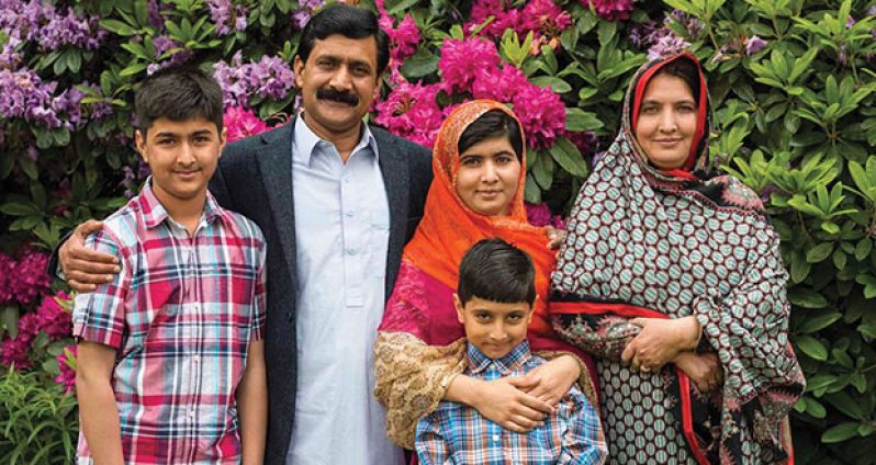 Malala Yousafzai and family