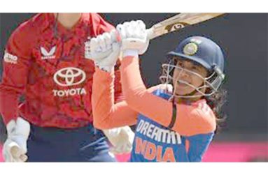 'Brilliant innings' -   Smriti Mandhana makes superb century off 51 balls