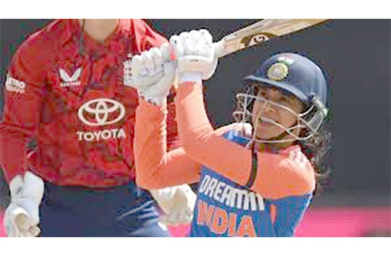 'Brilliant innings' -   Smriti Mandhana makes superb century off 51 balls