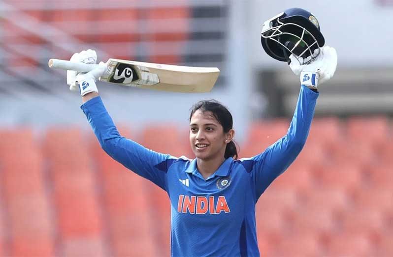 Smriti Mandhana's hits splendid century to help India draw level in the three-match series