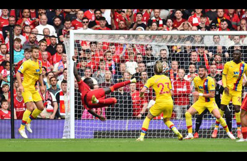 Liverpool's Sadio Mane shoots at goal REUTERS/Peter Powell