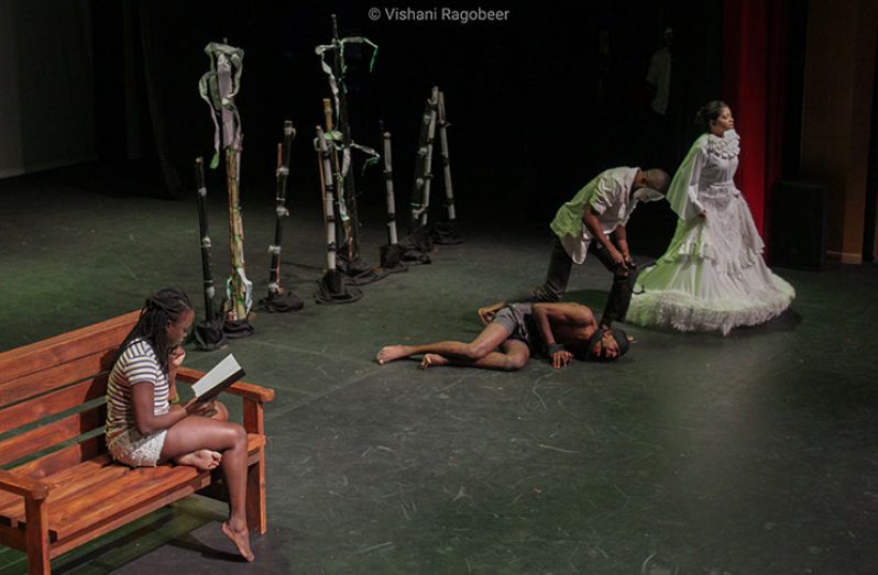 Guyanese play 'Laugh of the Marble Queen' featured two stories juxtaposed (Vishani Ragobeer photo)
