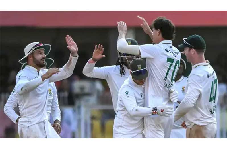 Marco Jansen troubled the Indian batters with some hostile short-pitched bowling