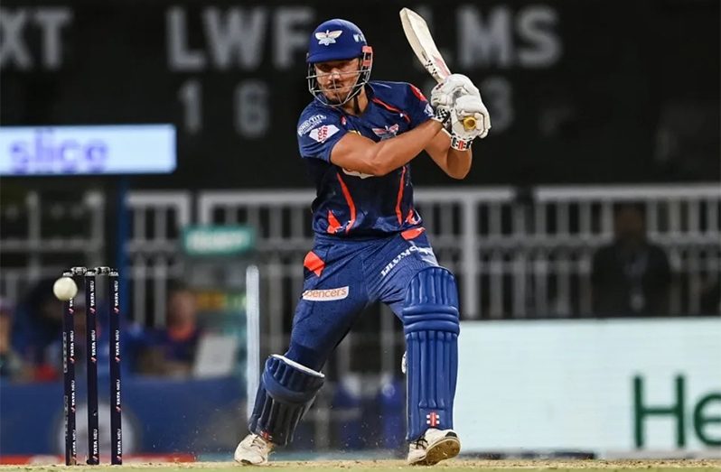 Marcus Stoinis made his highest score in the IPL•AFP/Getty Images