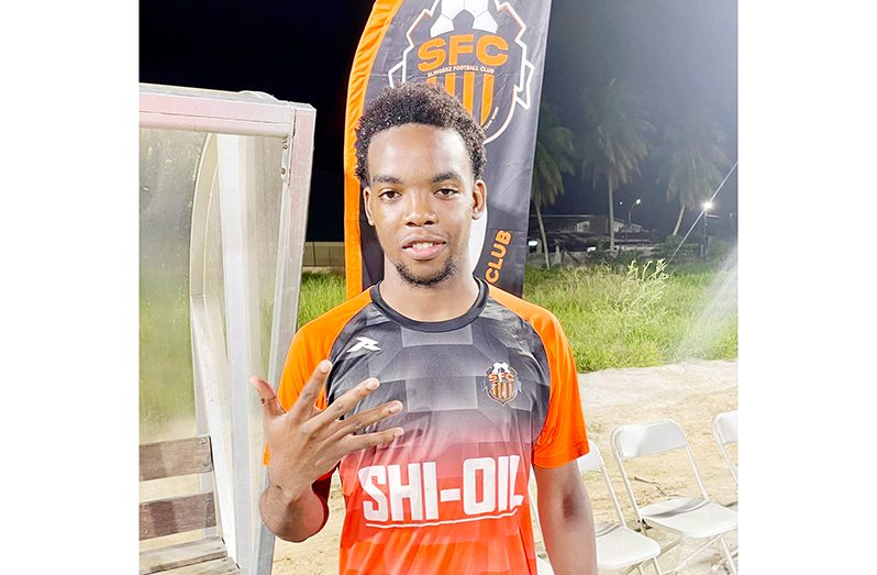 Marcus Tudor after scoring 5 goals for Slingerz on opening KFC elite league return