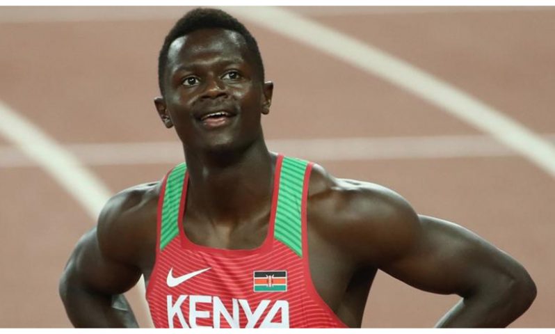 Sprinter Mark Otieno is one of the three Kenyan athletes to receive a ban from the Athletics Integrity Unit