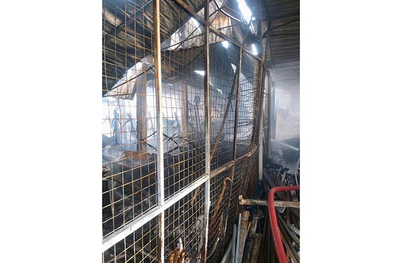 The Guyana Fire Service, on Tuesday, responded to a call regarding a fire outbreak at Lot 6 East Half Section 'A', Golden Grove, East Coast Demerara