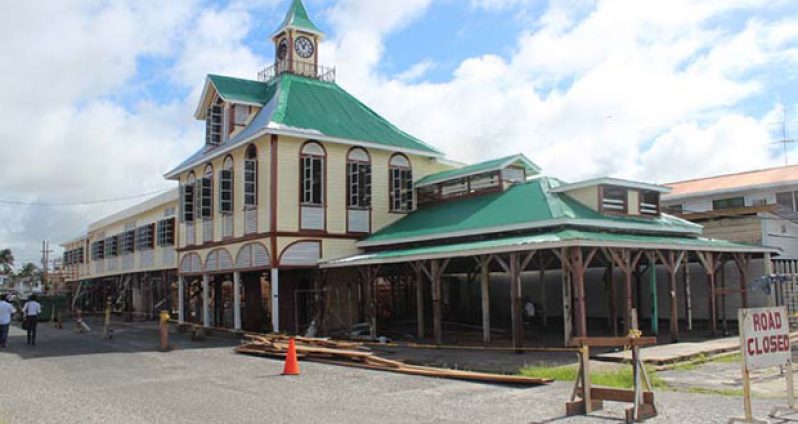 Works on the Kitty Market, stalled for months due to a lack of finances, are expected to be completed in time for a November 1 reopening of the market