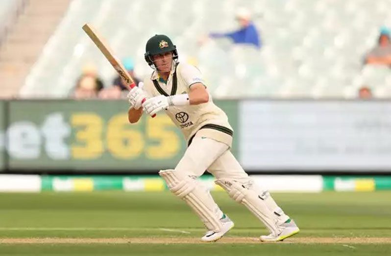 Marnus Labuschagne went into stumps unbeaten on 44