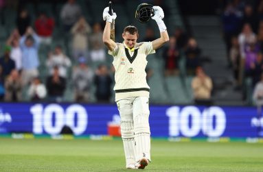 Australia’s No.3 Marnus Labuschagne continues his brilliant start to the summer with a third-straight century against the West Indies