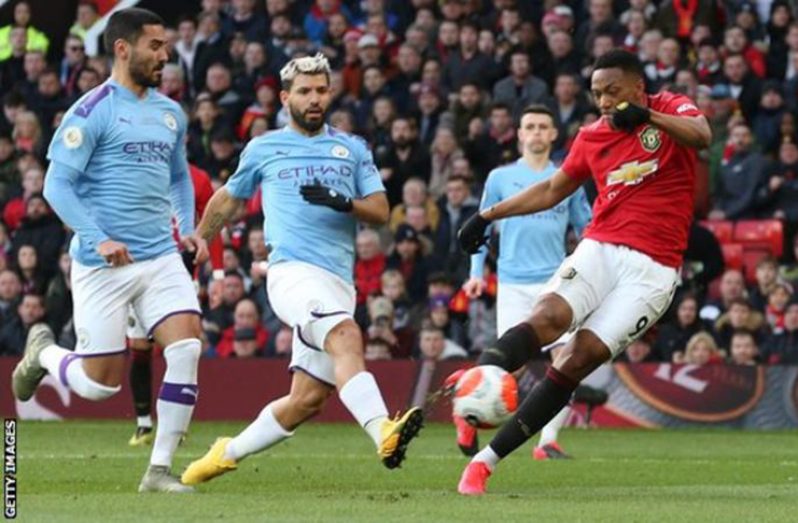 Anthony Martial is the first United player to score in both derbies in a Premier League season since Cristiano Ronaldo in 2006-07