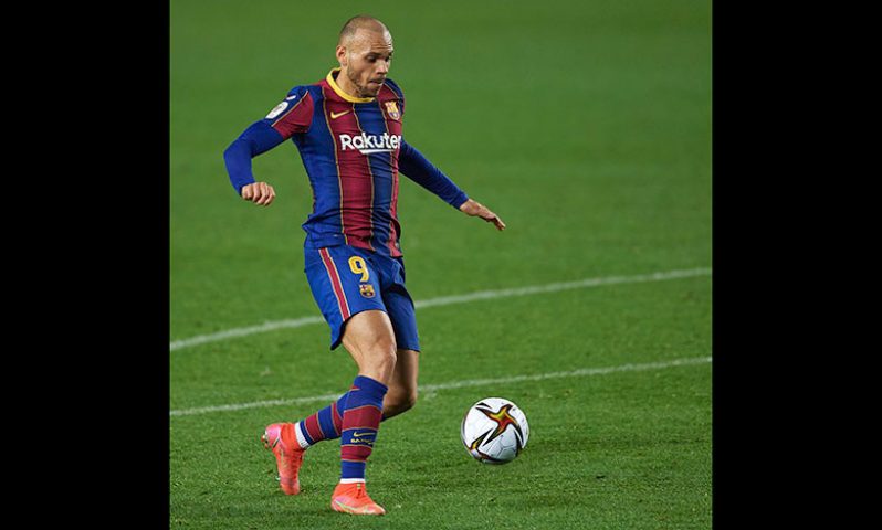 Martin Braithwaite in action for Barcelona