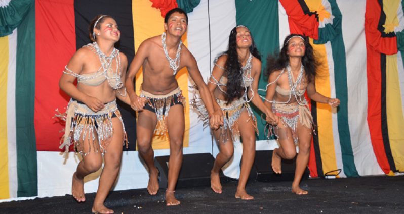 Dancers from the St. Cuthberth’s Mission executing a beautiful Amerindian folk dance