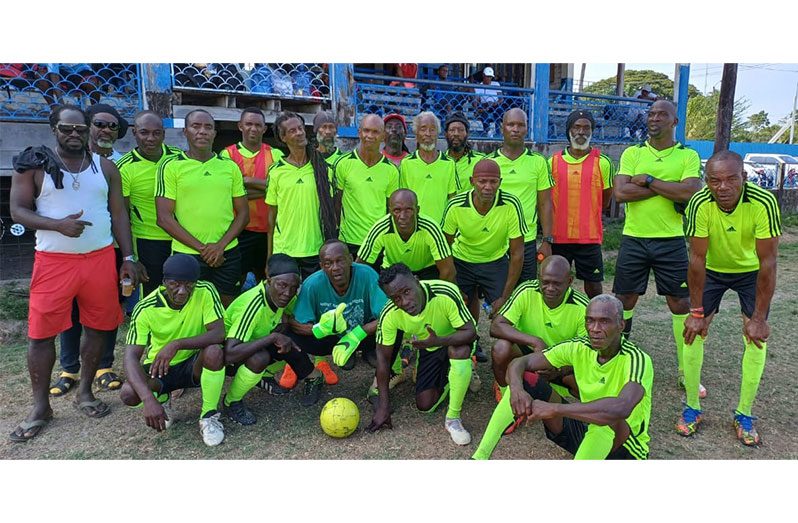 Champions of over 55s football festival Linden Masters