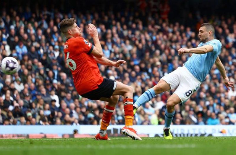 Both of Mateo Kovacic's domestic goals this season have come against Luton Town