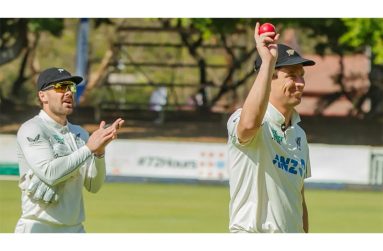 Matt Henry bagged 5 for 40, his sixth Test five-for  •  (Zimbabwe Cricket)