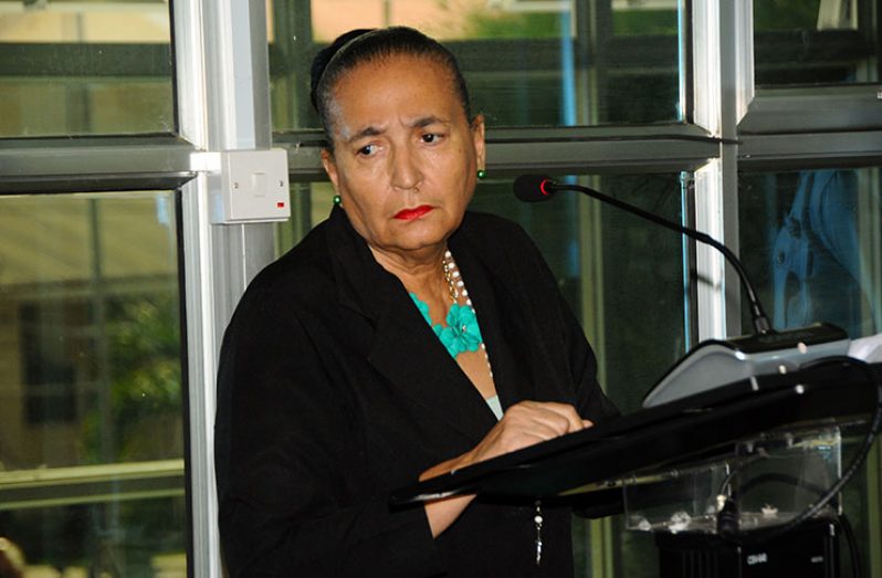 City Mayor Patricia Chase-Green at the inquiry on Friday