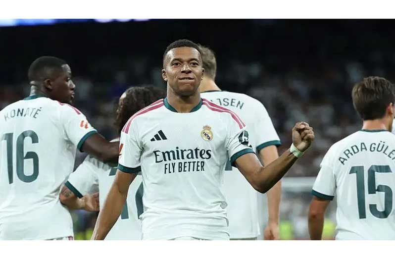 Kylian Mbappe got his first three goals of the season in the win