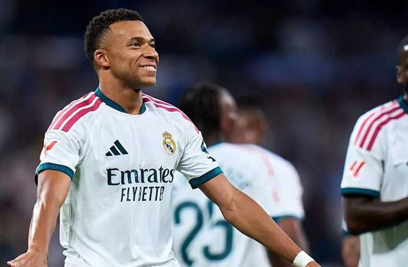Real Madrid's Kylian Mbappe has scored 34 goals in 36 home games in La Liga