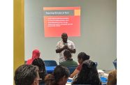 Minister of Public Affairs within the Office of the Prime Minister Kwame McCoy speaking at a training session for State media, facilitated by the Office of the Prime Minister on Saturday