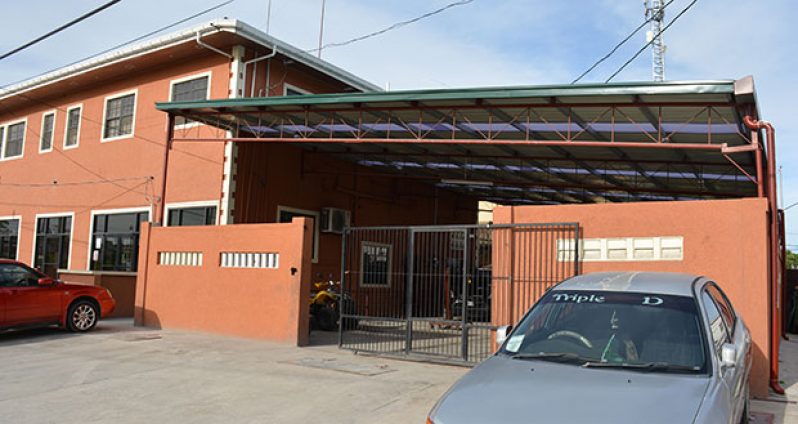The Mechanic shop where the robbery occurred