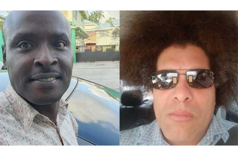 Courdel Jones of LiveWire News and Mikhail Rodrigues
