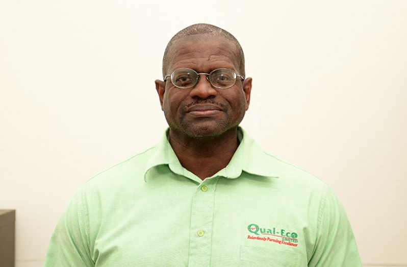 Owner of Qual-Eco, Selwyn Medina (Samuel Maughn photo)