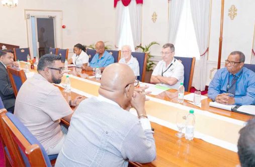 During the high-level meeting on Wednesday, President Dr Irfaan Ali emphasised the critical importance of providing quality service to citizens and visitors alike