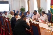 President Dr Irfaan Ali on Wednesday met with members of the Parliamentary Sectoral Committee on Economic Services at State House. However, members of the Parliamentary Opposition did not attend the session