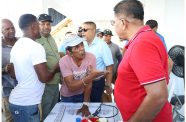 Agriculture Minister Zulfikar Mustapha meeting with residents and farmers of Crabwood Creek during a community outreach session (Ministry of Agriculture photos)