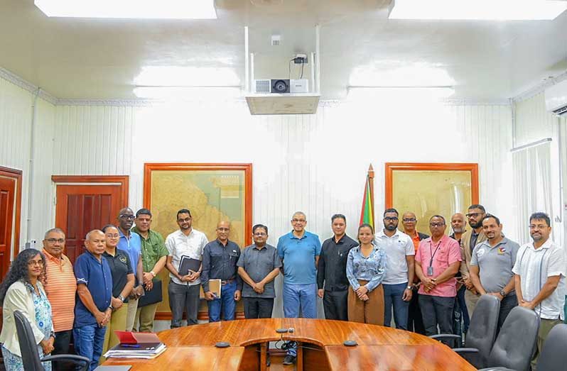 Senior Minister in the Office of the President with Responsibility for Finance, Dr Ashni Singh, engages with leading representatives of Guyana’s private sector at the Ministry of Finance ahead of Budget 2026