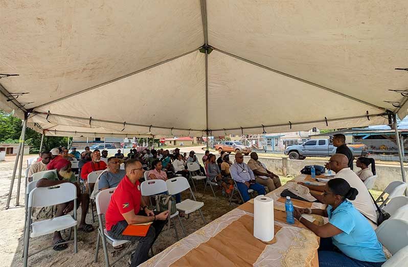 The outreach forms part of Minister of Natural Resources Vickram Bharrat’s ongoing commitment to engage stakeholders directly, address sector-related challenges, and provide solutions through consistent dialogue