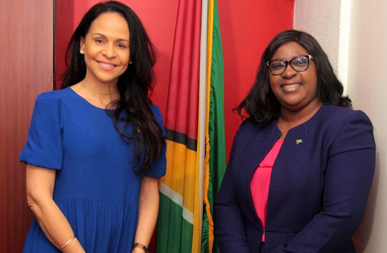Minister of Economic Development of Curaçao, Giselle Mc William and Guyana’s Minister of Foreign Affairs, Dr. Karen Cummings