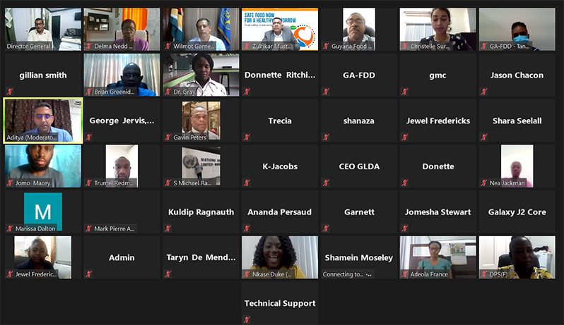 Some of the participants in the World Food Safety Day virtual observance