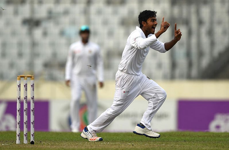 Mehedi Hasan at the age of 19, stormed to his third five-wicket haul in four innings.