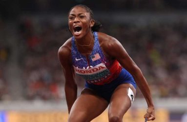 World champion Melissa Jefferson-Wooden