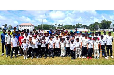The excited members of the Queensway GCC summer camp (Sean Devers photo)