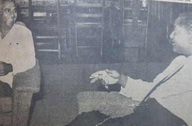 The ‘Big 2’ meet - 
On April 29, 1966, then Opposition Leader Dr Cheddi Jagan met with Prime Minister Forbes Burnham. The meeting lasted some 90 minutes and the two discussed a range of issues, including matters of national emergency, the release of detainees at Sibley Hall and key appointments in the Public Service and the Judiciary