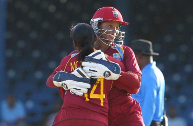 Former captain Merissa Aguilleira (right) and Anisa Mohammed … both out of the upcoming tour of Ireland and England.