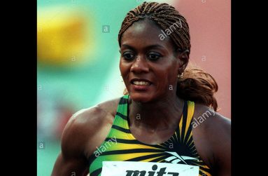 Jamaican sprinter Merlene Ottey