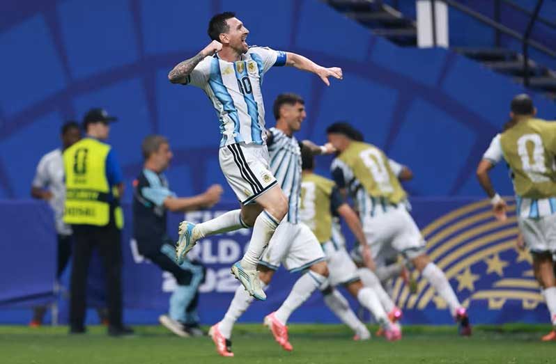 Messi’s brilliant finish equalised and Fernandez completed an epic survival story