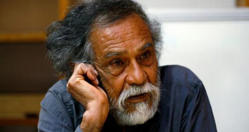 Mexican graphic artist Francisco Toledo attends an interview with Reuters in Oaxaca, Mexico, December 12, 2015.