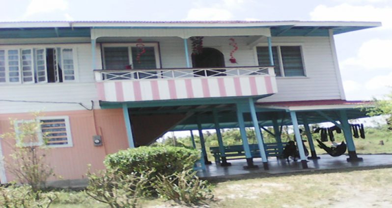 The home in which the Munswamis lived at Lot 51 Mibicuri North, Black Bush Polder, Corentyne