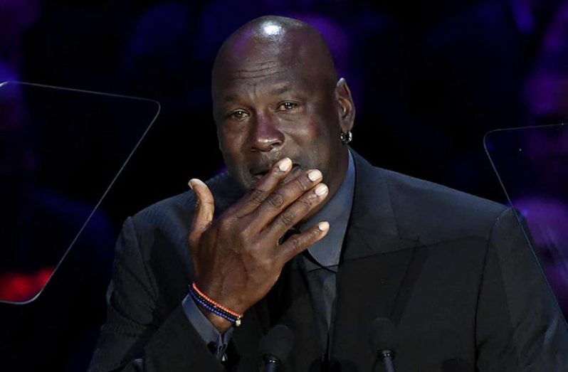 Michael Jordan said a piece of him died when his close friend Kobe Bryant and his daughter were killed in a helicopter crash last month.(Getty Images photo)