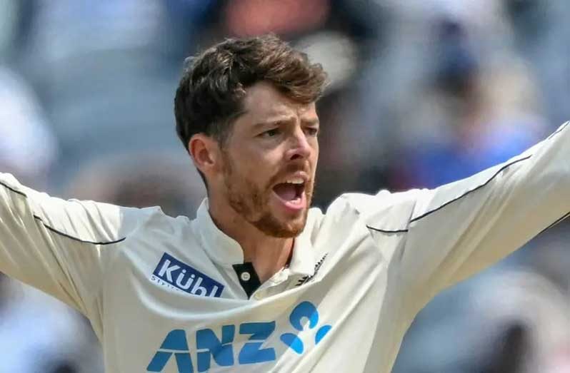 Mitchell Santner captained New Zealand in two Tests against Zimbabwe last year