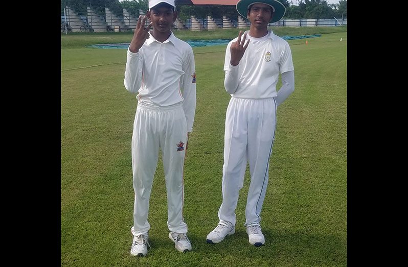 Mickel Sharma (left) and Arun Gainda starred for their team