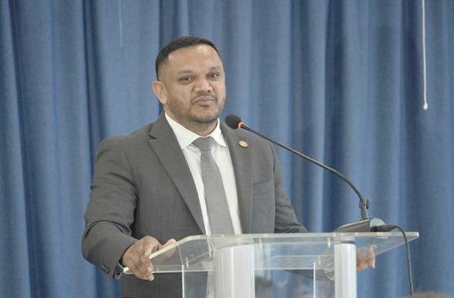 Minister of Natural Resources Vickram Bharrat (Sachin Persaud photos)