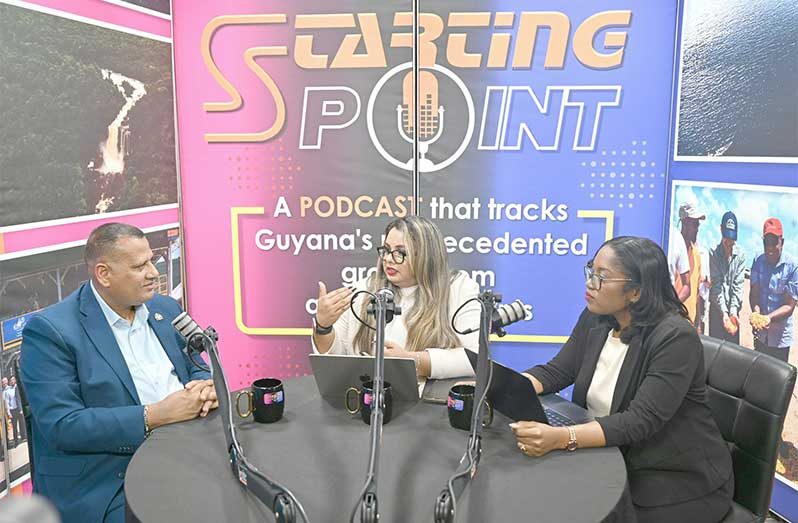 In a recent interview on the Starting Point podcast, Minister of Housing, Collin Croal highlighted intensifying efforts to regularise squatting areas and enforce housing laws while clamping down on corruption and scams within housing the sector (Starting Point Podcast Photo)